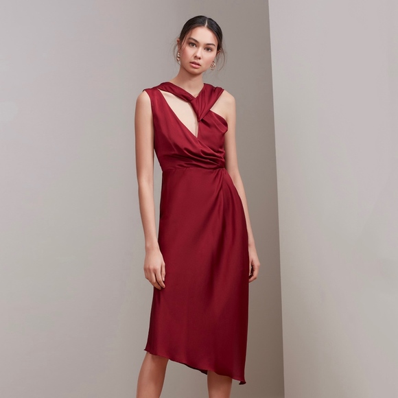 KEEPSAKE the Label Dresses & Skirts - Keepsake Plum Red Midi Dress